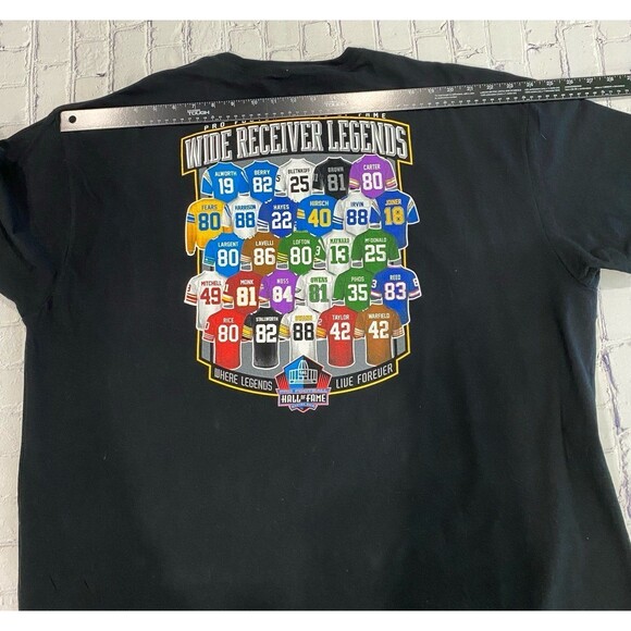 Pro Football T-Shirt Men’s Size XXXL Black Hall of Fame Wide Receiver Legends - Picture 8 of 9